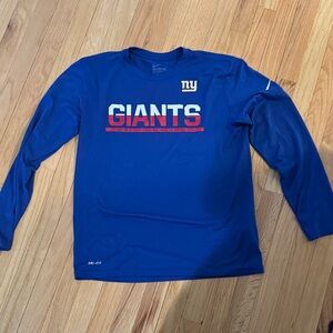 New York Giants Nike Blue Dri-FIT Tee